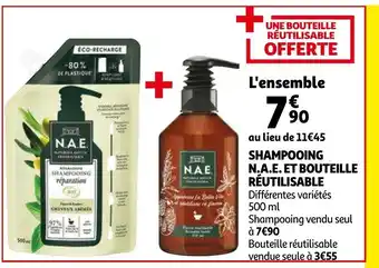 Auchan Shampooing N.A.E. Et Bouteille Réutilisable offre