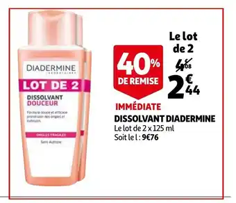 Dissolvant Diadermine