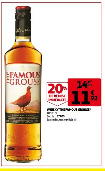 Auchan Whisky The Famous Grouse offre