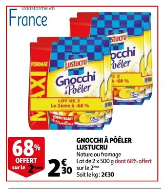 Auchan Gnocchi A Poéler Lustucru offre