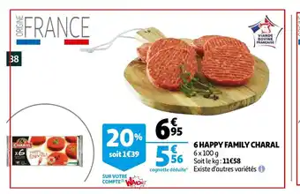 Auchan 6 Happu Family Charal offre
