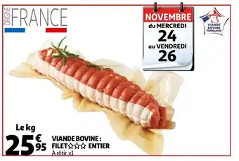 Auchan Viande Bovine Filet Entier offre