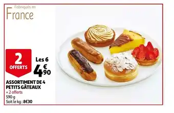 Auchan Assortiment De 4 Petits Gateaux offre