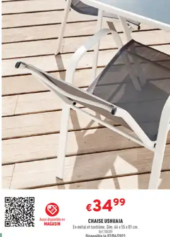 Trafic Chaise Ushuaia offre