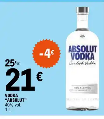E.Leclerc ABSOLUT Vodka offre