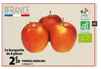 Auchan Pommes Swing Bio offre