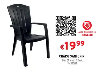 Trafic Chaise Santorini offre