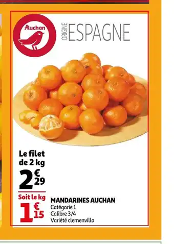 Auchan Mandarines Auchan offre