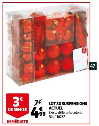 Auchan Lot 80 Suspensions Actuel offre