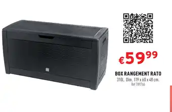 Trafic Box Rangement Rato offre
