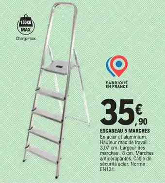 E.Leclerc Escabeau 5 marches offre