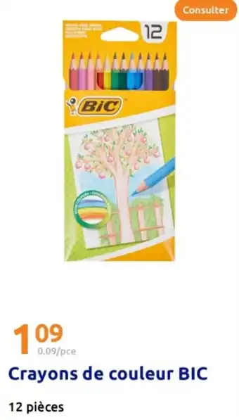 Action BIC Crayons de couleur offre