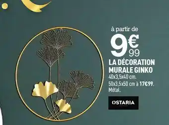 Ostaria la décoration murale ginko
