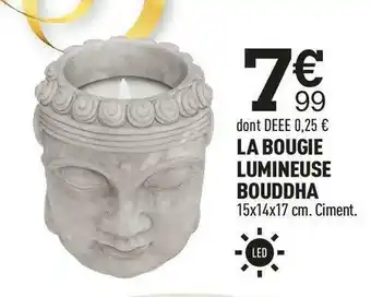 Centrakor La bougie lumineuse bouddha offre