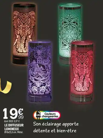 Centrakor Le diffuseur lumineux offre