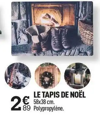 Centrakor Le tapis de noël offre