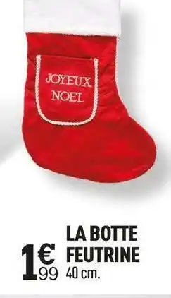 La botte feutrine