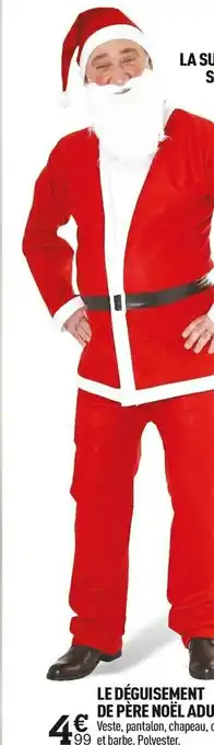 Centrakor Le déguisement de père noël adulte offre