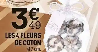 Centrakor Les 4 fleurs de coton offre