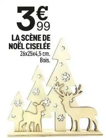 Centrakor La scène de noël ciselée offre