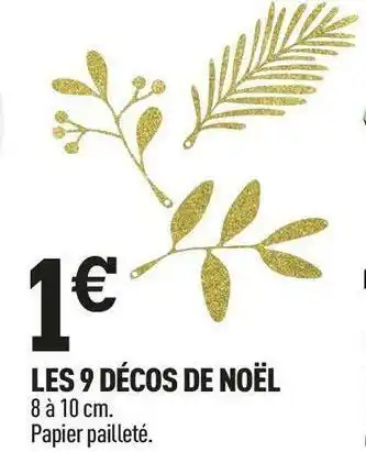 Centrakor Les 9 décos de noël offre