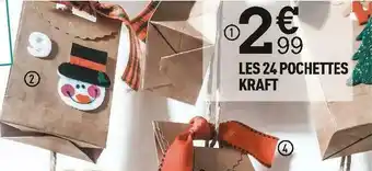 Centrakor Les 24 pochettes kraft offre