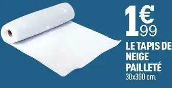 Centrakor Le tapis de neige pailleté offre