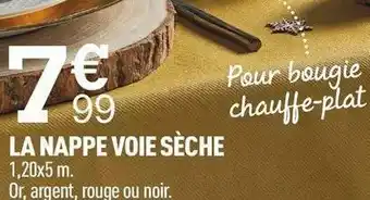 La nappe voie sĂšche