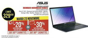 Géant Casino Asus ordinateur portable offre