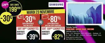 Géant Casino Samsung tablette tactile offre