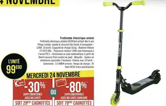 Géant Casino Trottinette électrique enfant offre