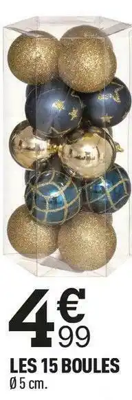 Les 15 boules