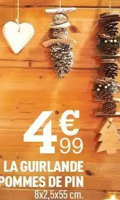 Centrakor La guirlande pommes de pin offre