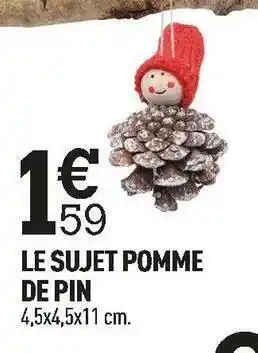 Centrakor Le sujet pomme de pin offre