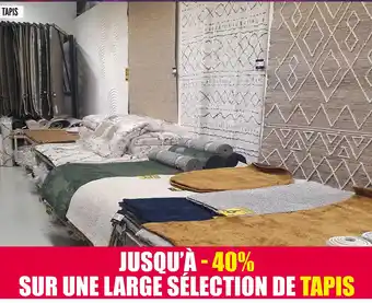 Décor Discount Jusqu'à -40% sur une large sélection de tapis offre