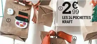 Centrakor Les 24 pochettes kraft offre