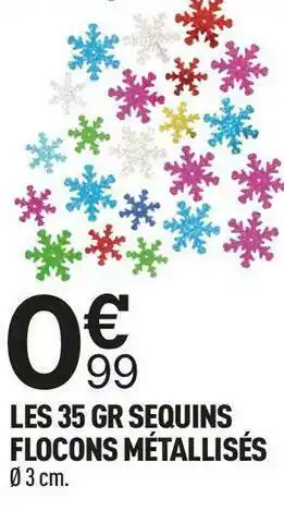 Centrakor Les 35 gr sequins flocons métallisés offre