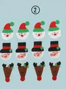 Centrakor Les 12 stickers personnage feutrine offre