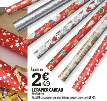 Centrakor Le papier cadeau offre