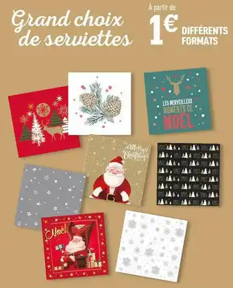 Centrakor Grand choix de serviettes différents formats offre