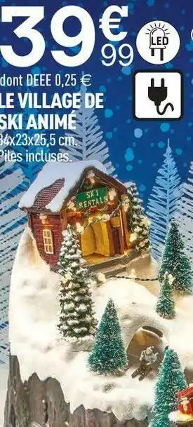 Centrakor Le village de ski animé offre