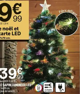 Centrakor Le sapin lumineux led offre
