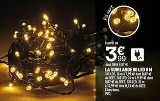 Centrakor La guirlande 80 led 8 m offre