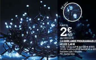 Centrakor La guirlande programmable 48 led 3,60 m offre