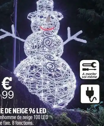 Centrakor Le bonhomme de neige 96 led offre