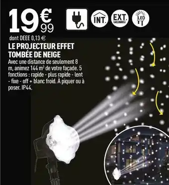 Centrakor Le projecteur effet tombée de neige offre