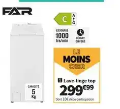 Conforama Far - lave-linge top offre