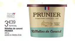 Migros PRUNIER Rillettes de canard offre