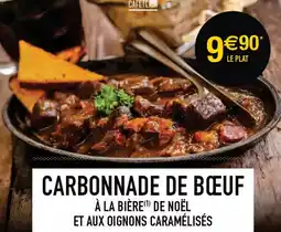 Cora x Carrefour Carbonnade de bœuf à la bière de noël et aux oignons caramélisés offre
