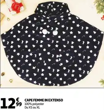 Auchan Cape femme in extenso offre